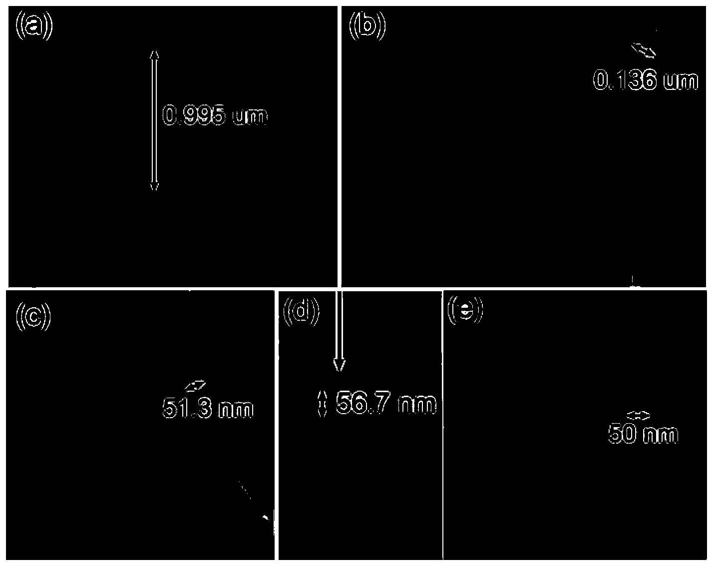 Method for preparing micro intercommunicated hole structure transmission electron microscope sample