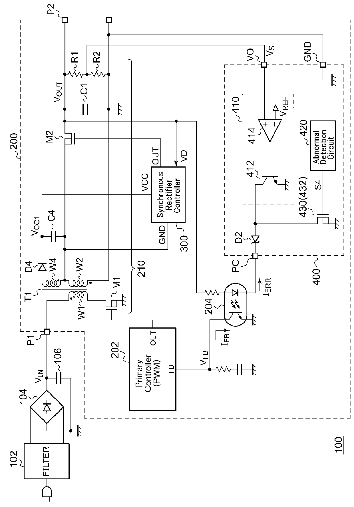 Insulation-type synchronous dc/dc converter