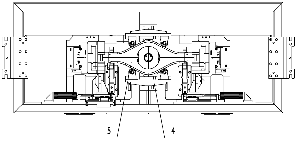 Automatic welding positioning device for automobile drive axle housing