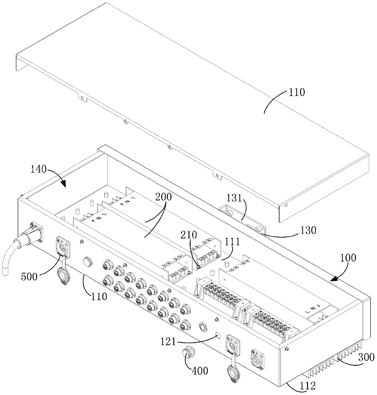 LED power supply box and display screen