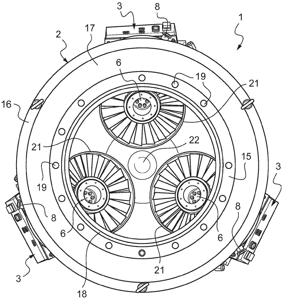 Adapter for vacuum pumps and associated pumping device