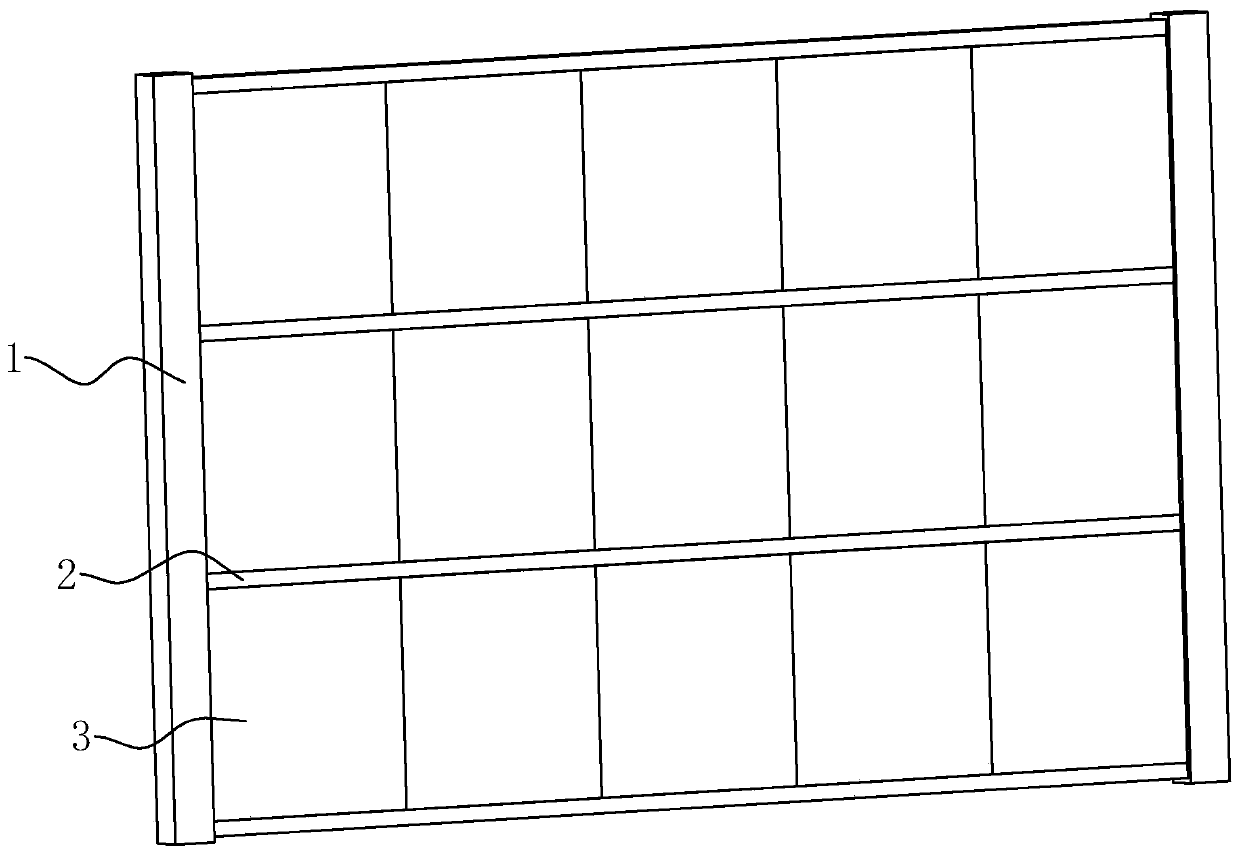 Fabricated ceramic tile wall surface and construction method thereof