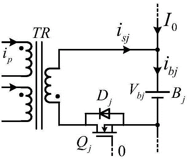 Series battery pack charge balanced control method based on multi-coil transformer