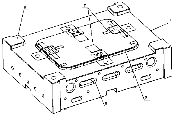 Stacking mold with ejecting rods