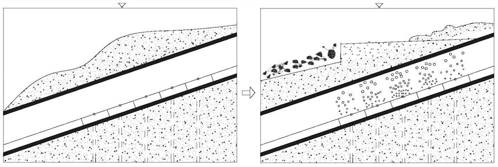 Simulation experiment device and method for submarine landslide induced by natural gas hydrate decomposition