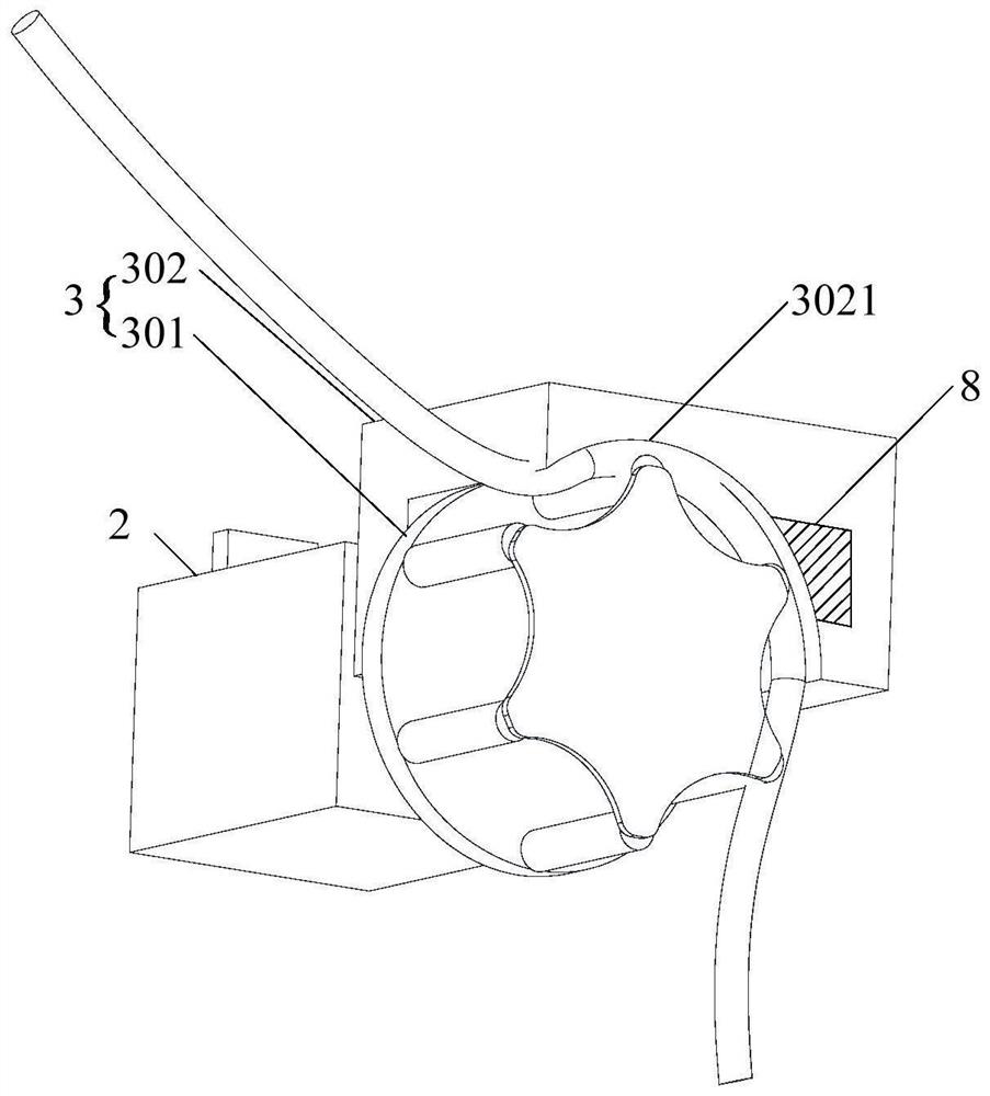 A wound-tube flow rate control transfusion alarm