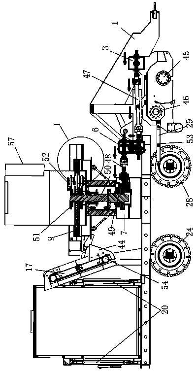 Pull type straw briquetting machine