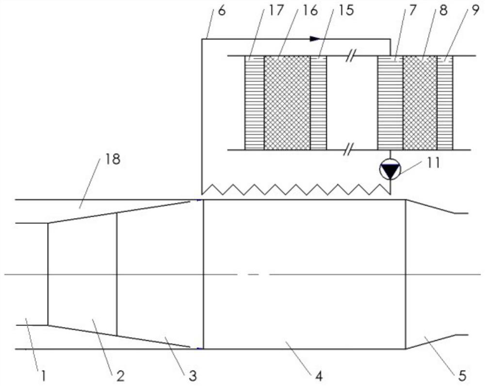 System of recycling wasteheat of aero-engine