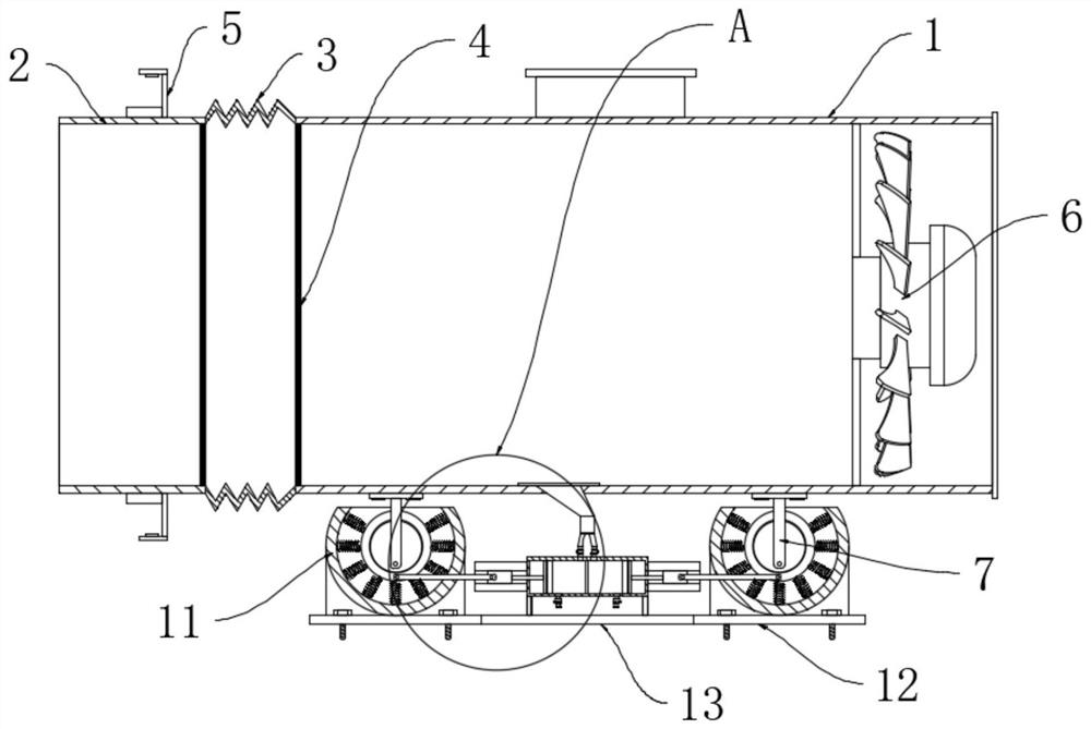 Equipment for stable ventilation of ship