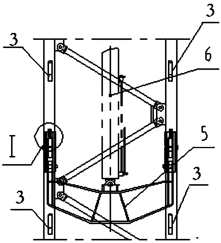 Monitoring system used for in-place jacking of tower crane and tower crane