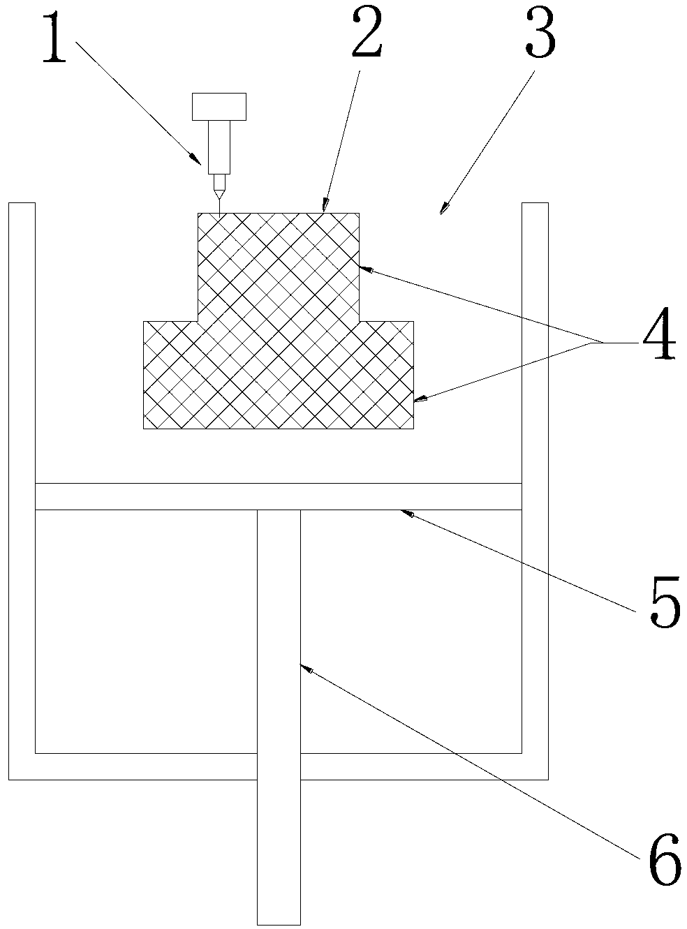 Selective-failure-based 3D (three-dimensional) printing method for preparing mold