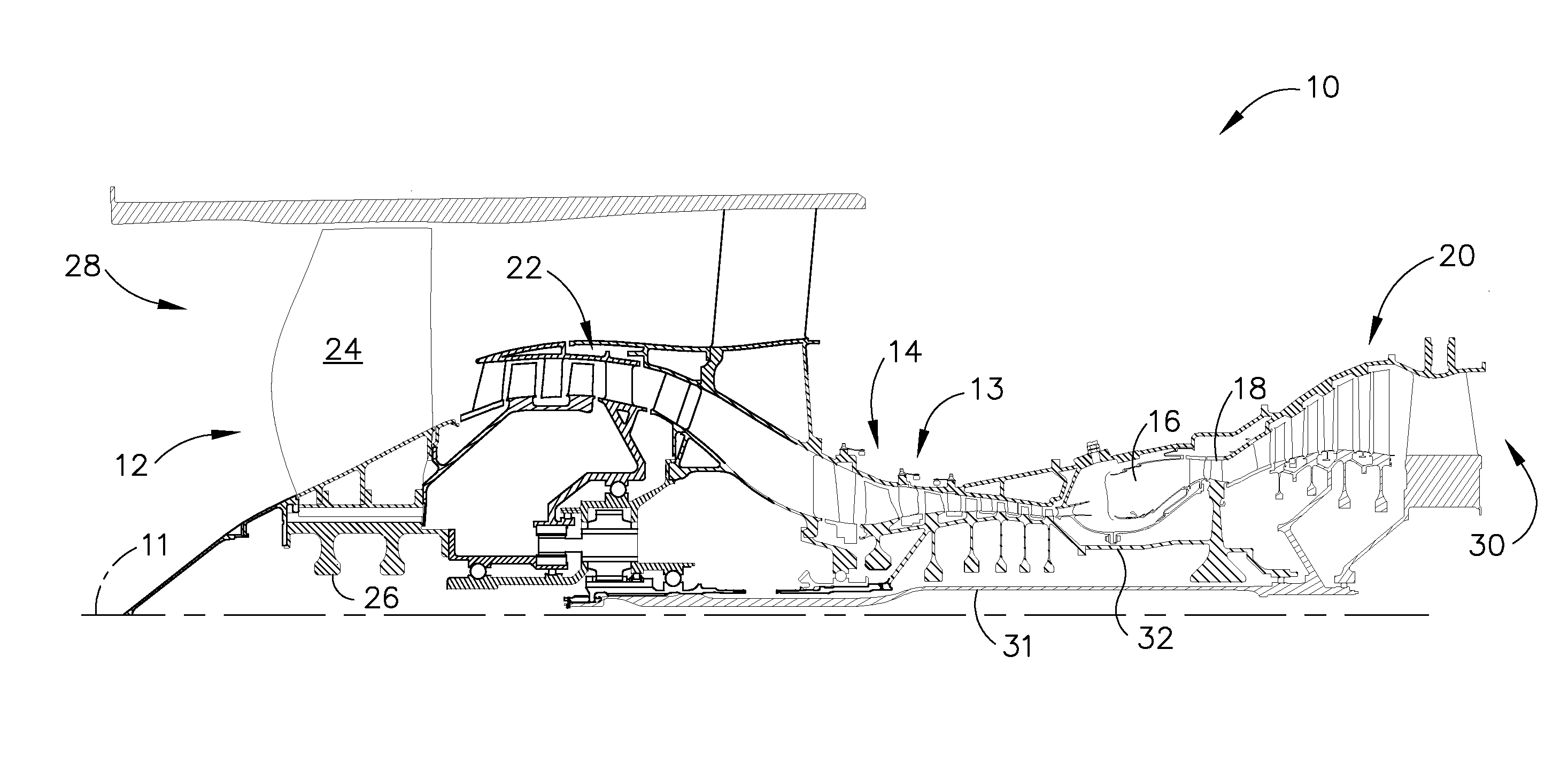 Turbofan engine assembly and method of assembling same