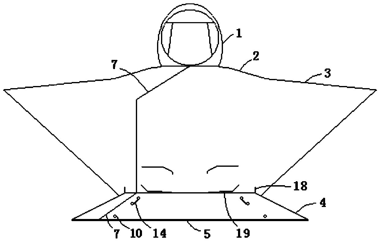 Wearable and storable annular support raincoat