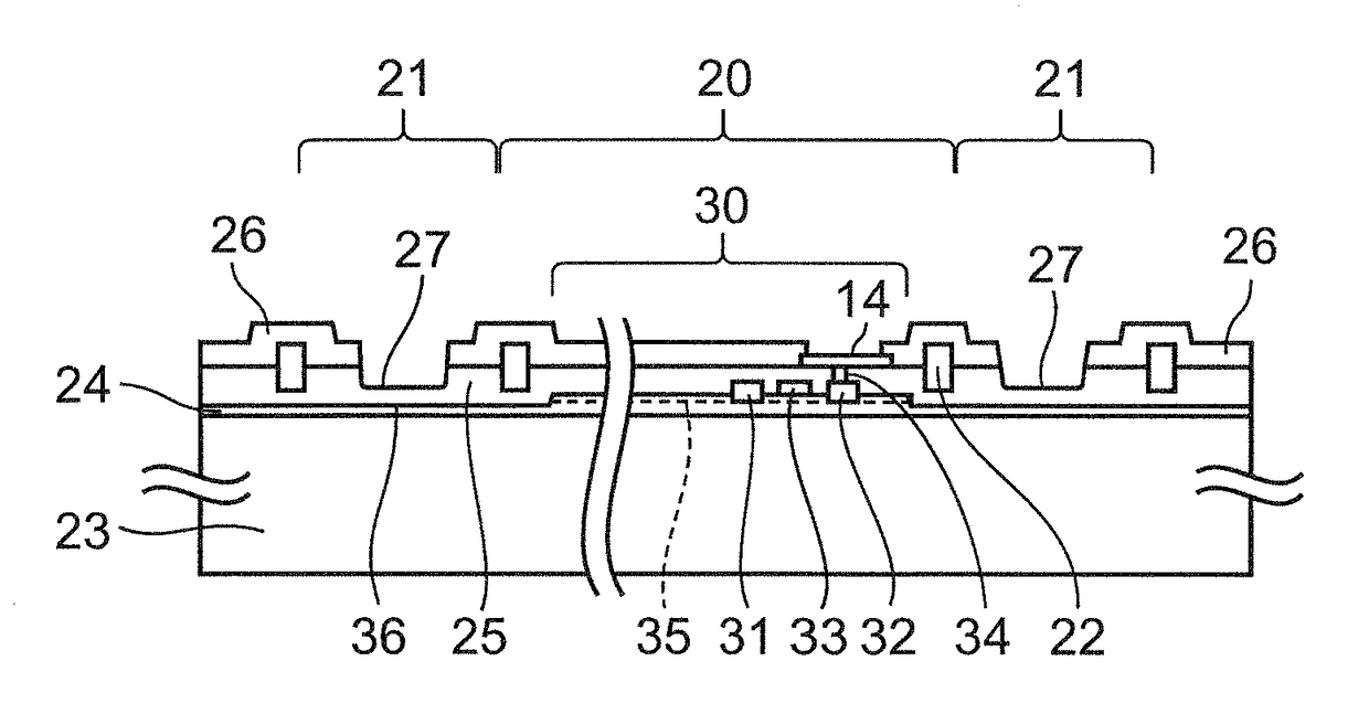 Semiconductor wafer, semiconductor device diced from semiconductor wafer, and method for manufacturing semiconductor device