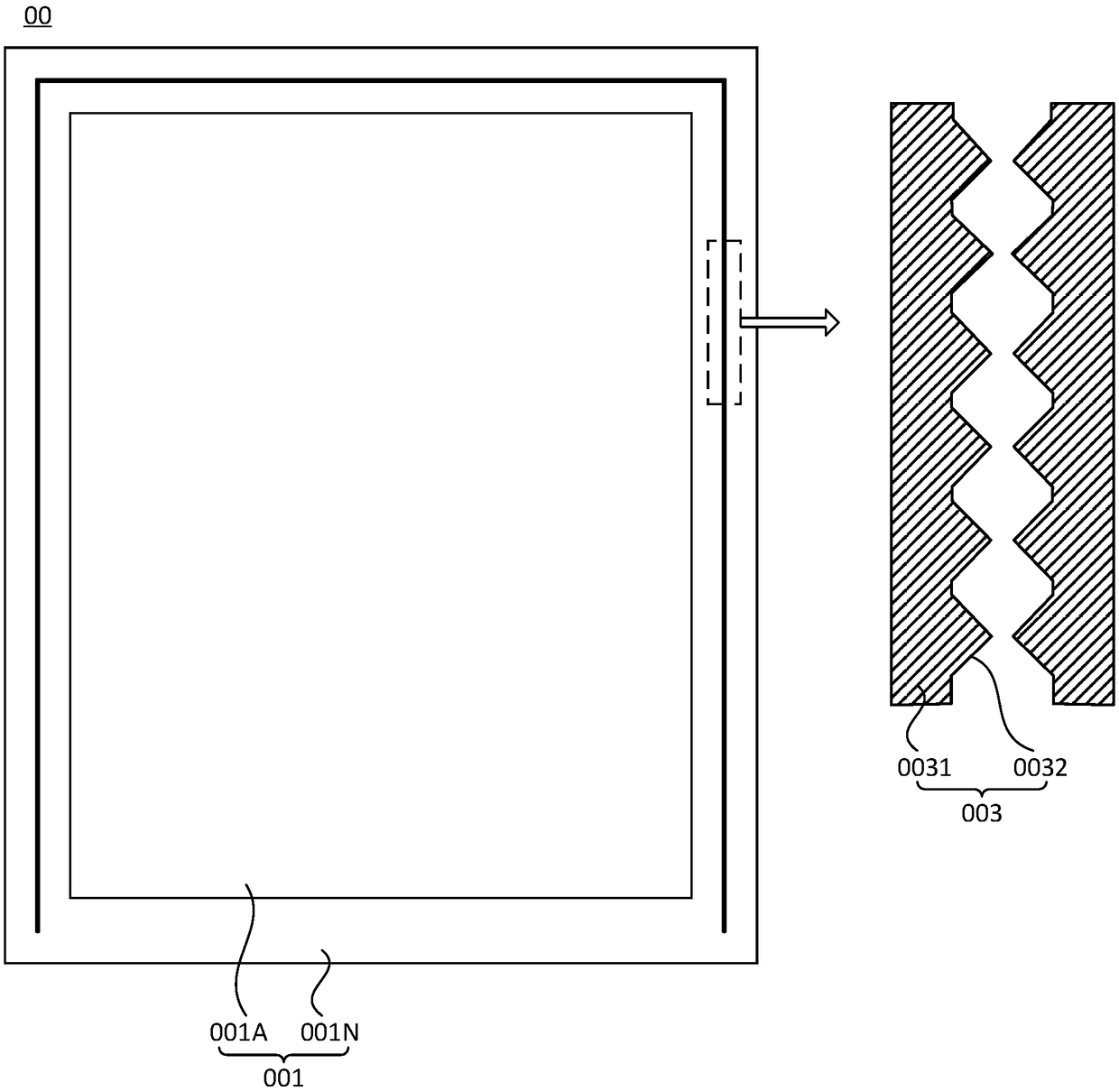 Array substrate, display panel and displayer