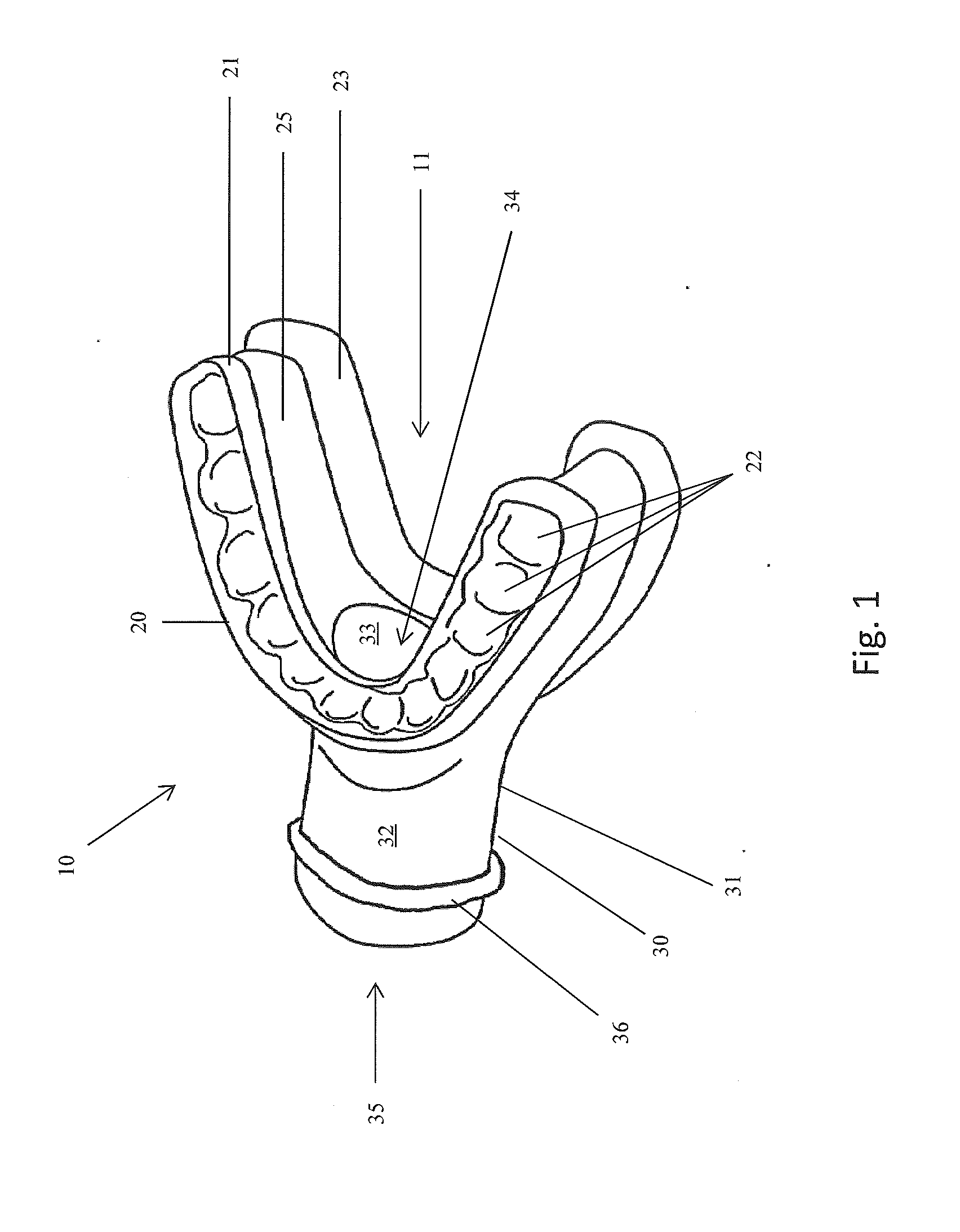 Intraoral mandibular advancing positive pressure apparatus