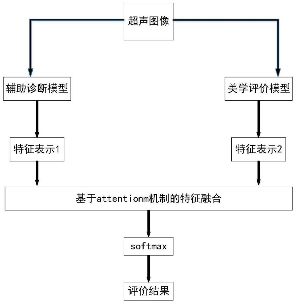 Evaluation method of breast ultrasound image quality based on auxiliary diagnosis and subjective aesthetics