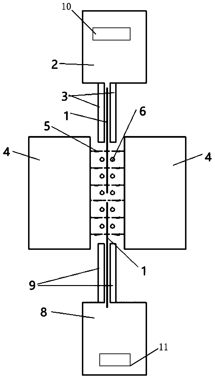 Paper money disinfection and sterilization device and application method thereof