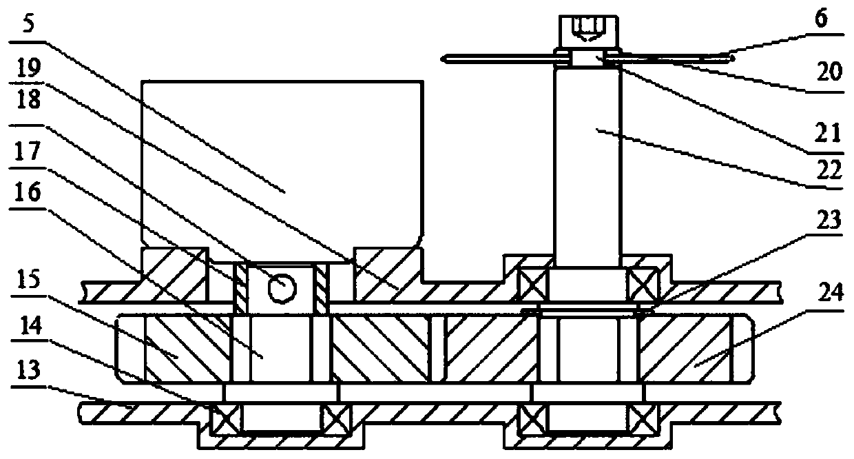 A shearing type wolfberry picking machine