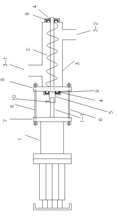 Feeding device of screening machine for producing ink powder