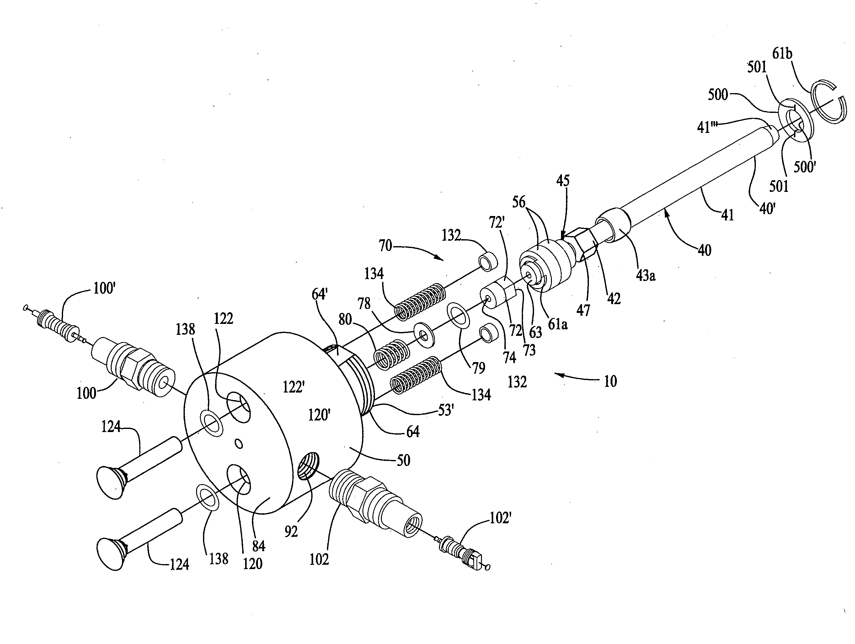 Rotary Union Assembly For Use In Air Pressure Inflation Systems For Tractor Trailer Tires