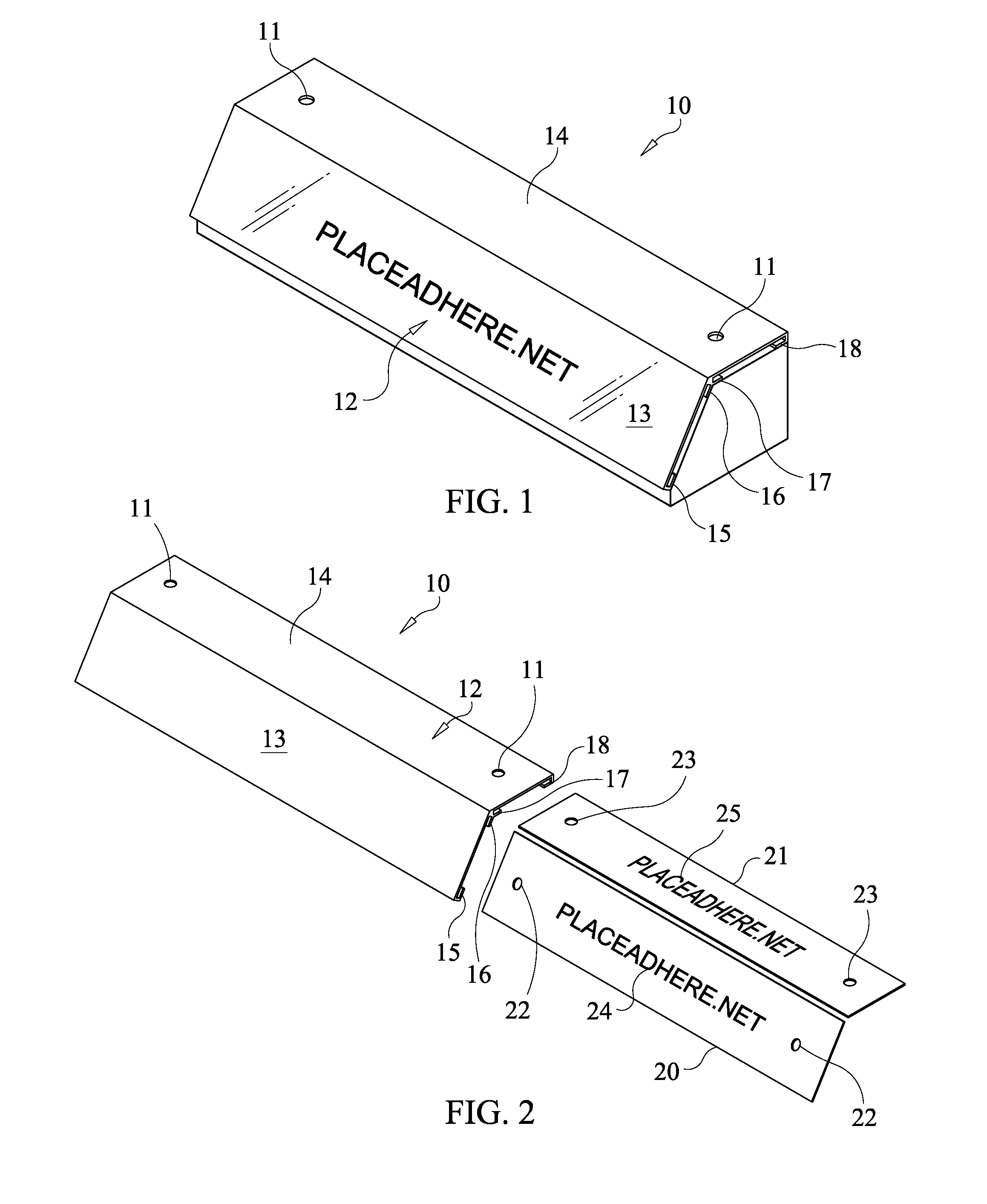 Vehicle parking space bumper sign system