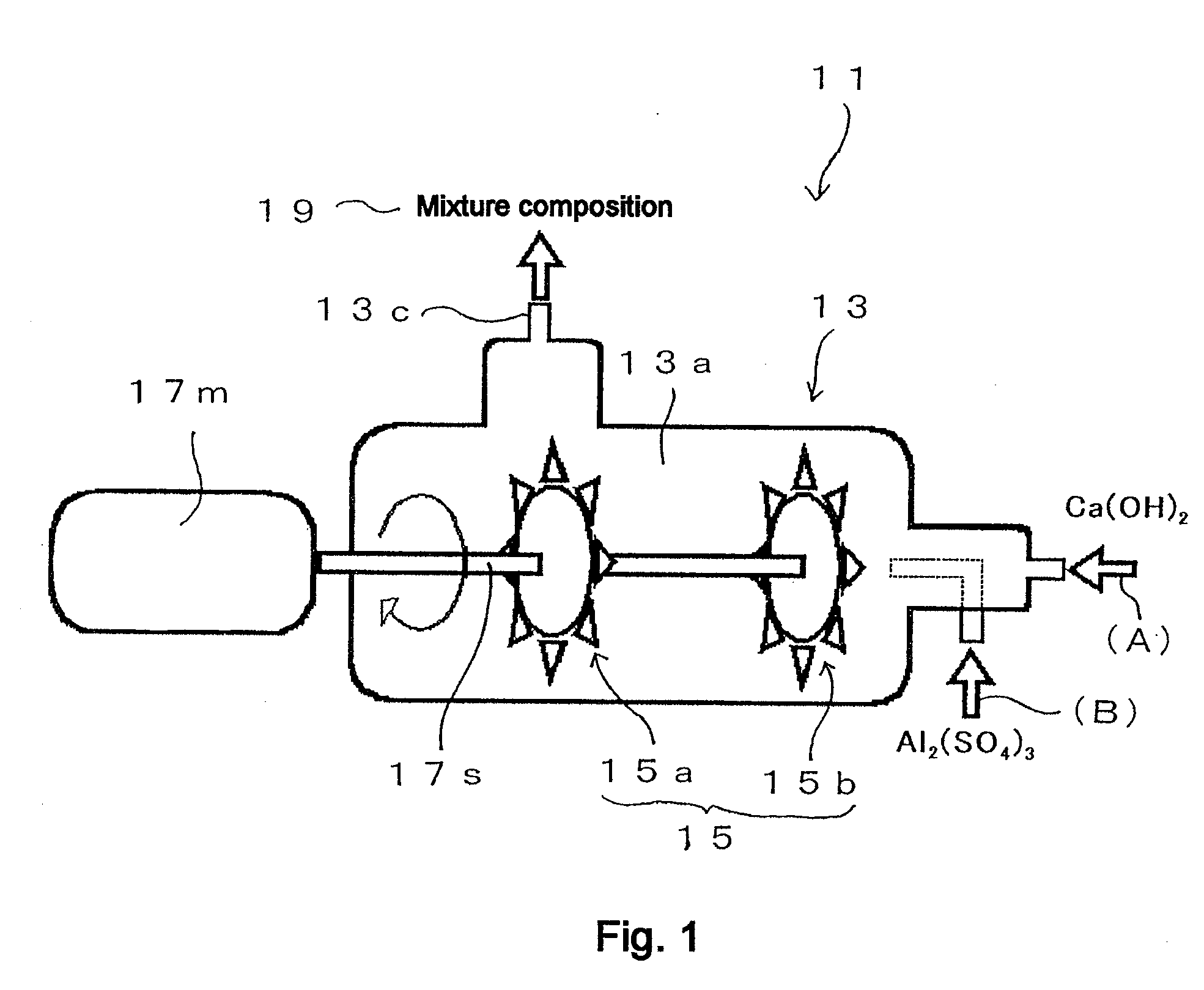 Process for producing calcium trisulfoaluminate and apparatus for use in said process