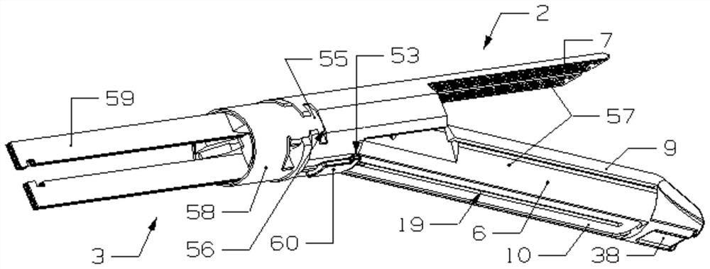 Execution assembly of endoscopic cutting anastomat