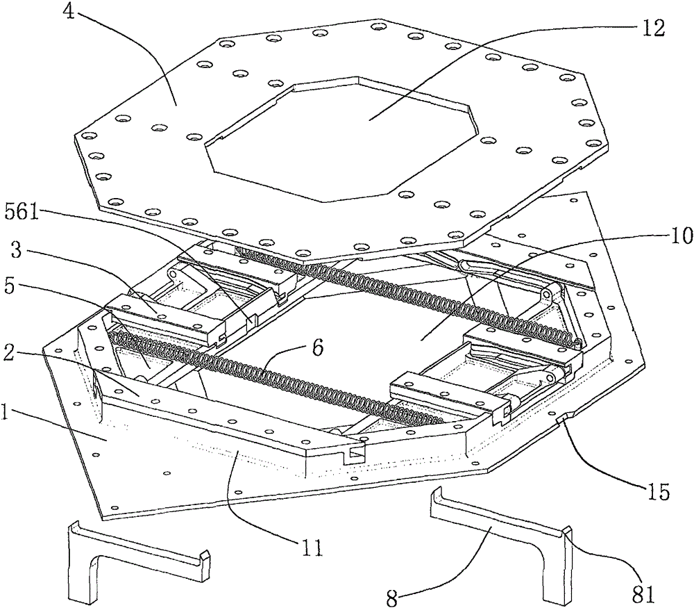 Aircraft hardpoint sealing mechanism driven by springs