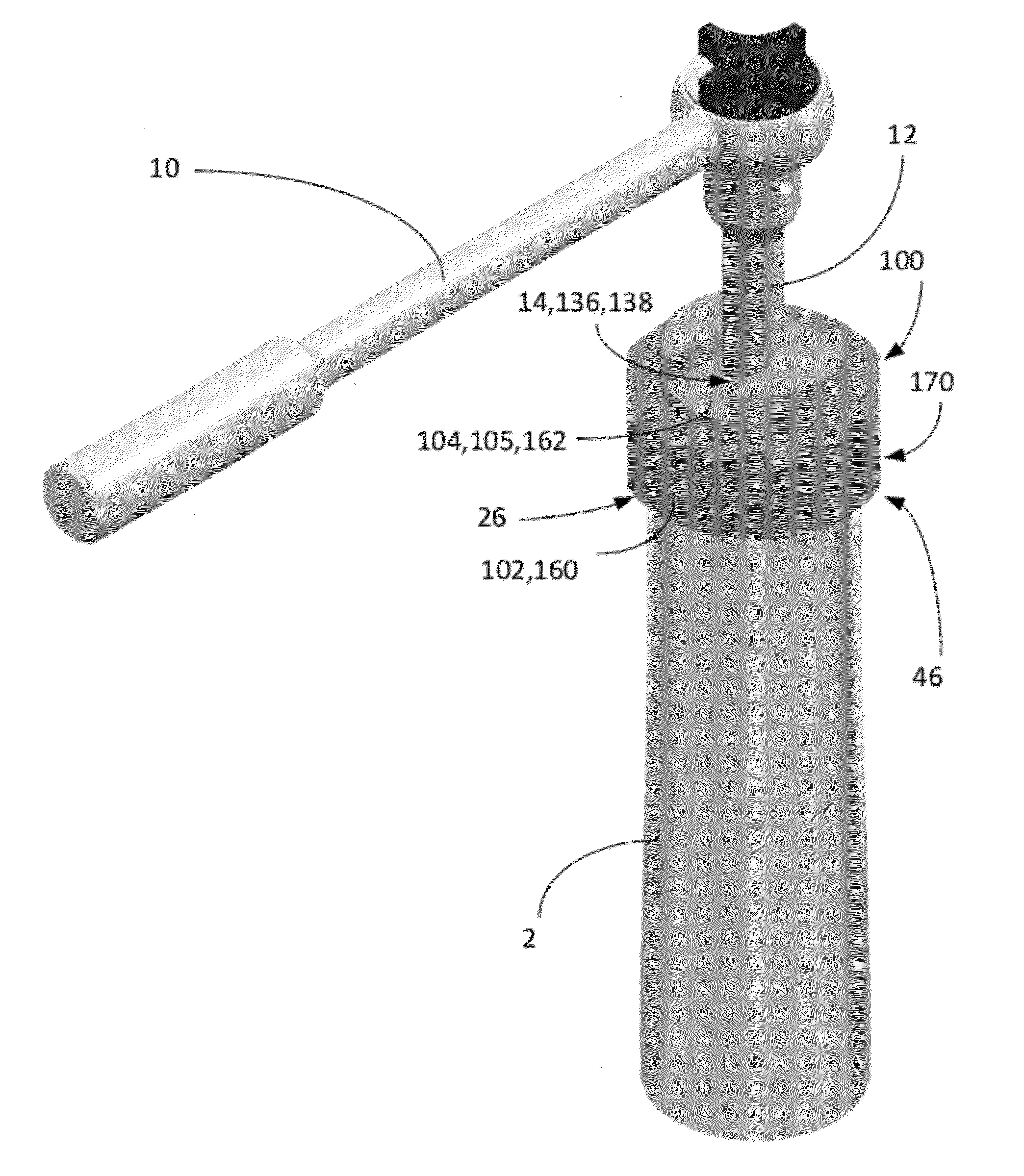 Fork cartridge driver