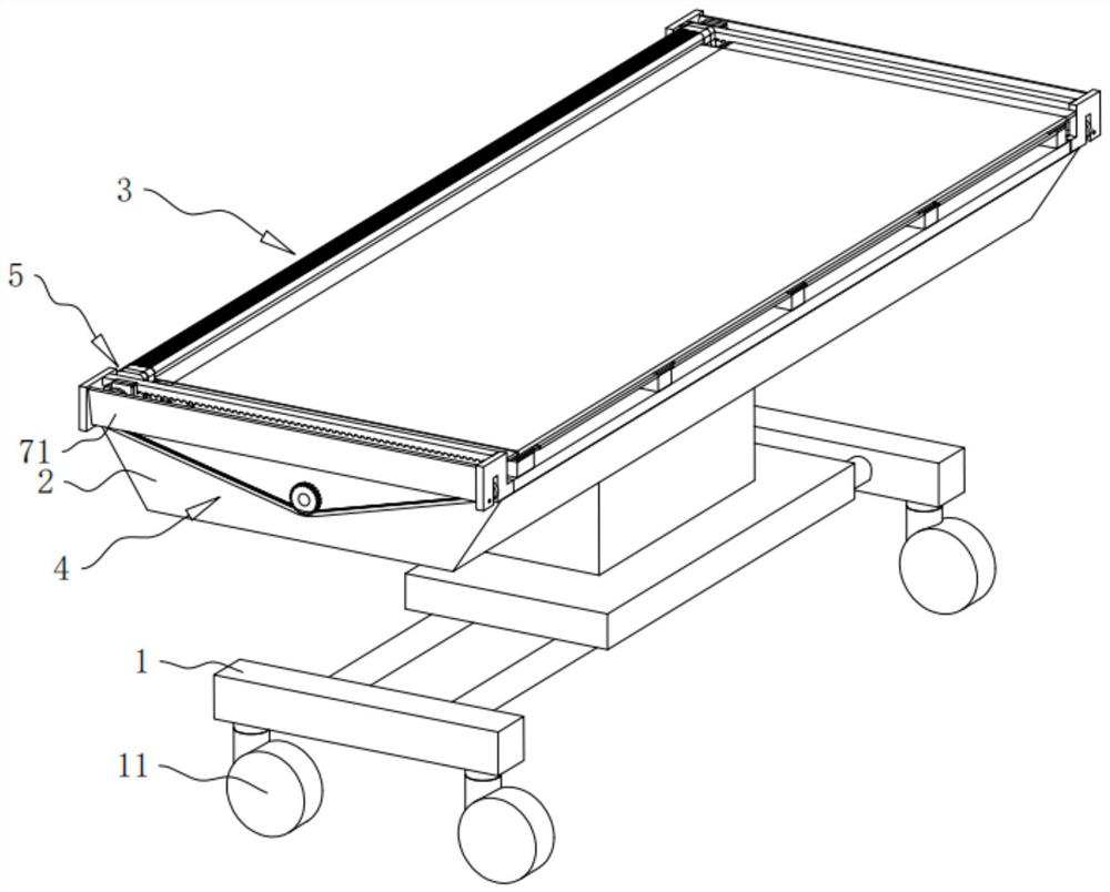 Medical transfer bed