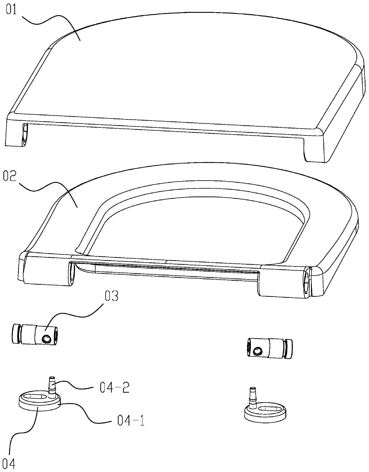 Closestool cover plate assembly and dismounting mechanism thereof