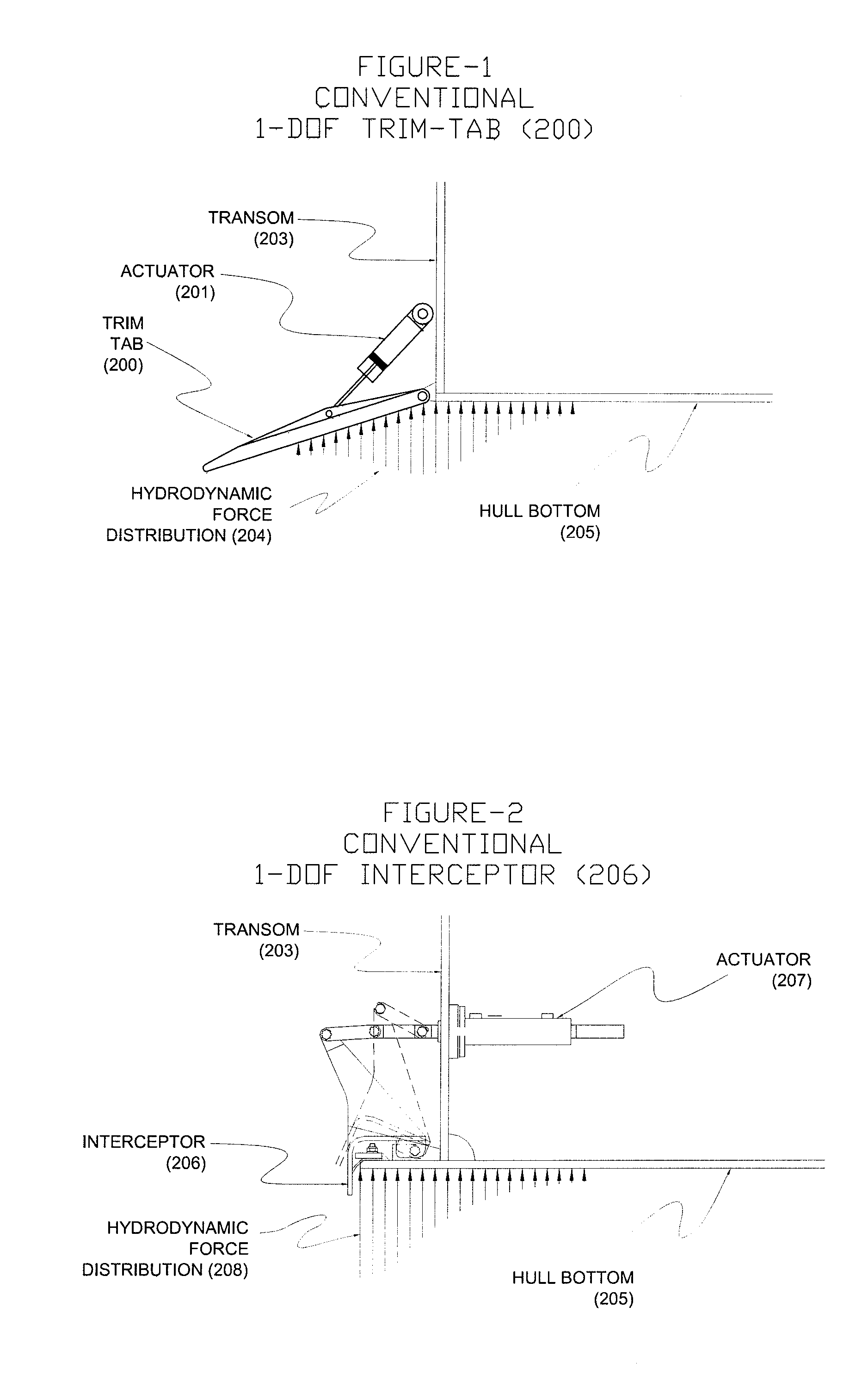 Variable trim deflector system and method for controlling a marine vessel