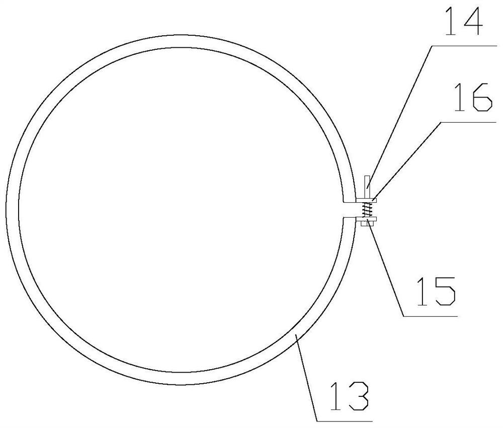 Cleaning device for dust removal bag