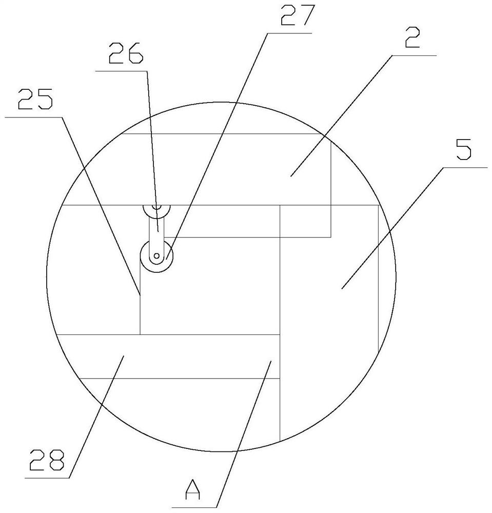 Cleaning device for dust removal bag