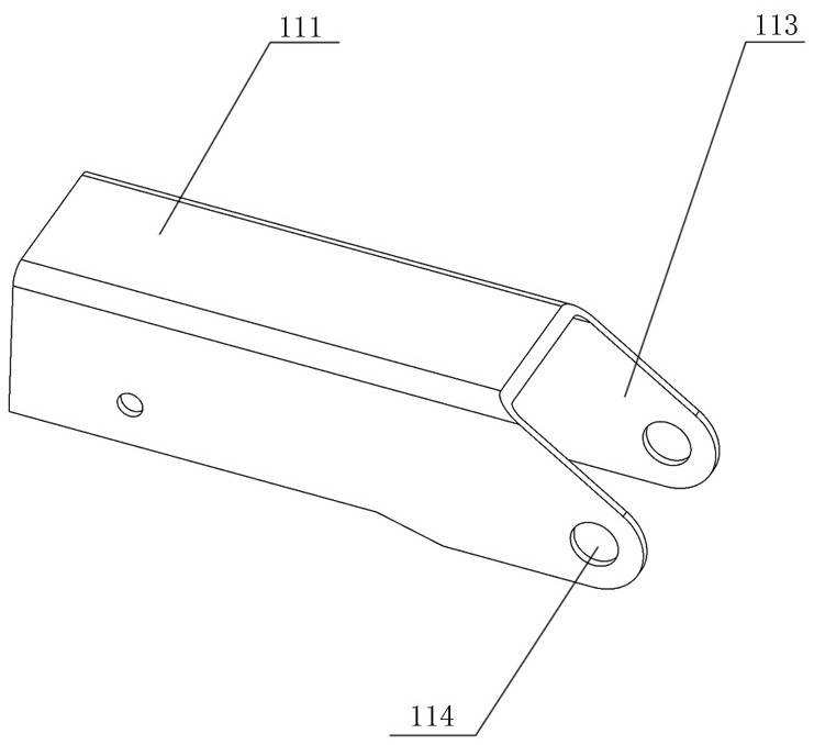 Self-attaching type movable supporting arm of wall-climbing robot