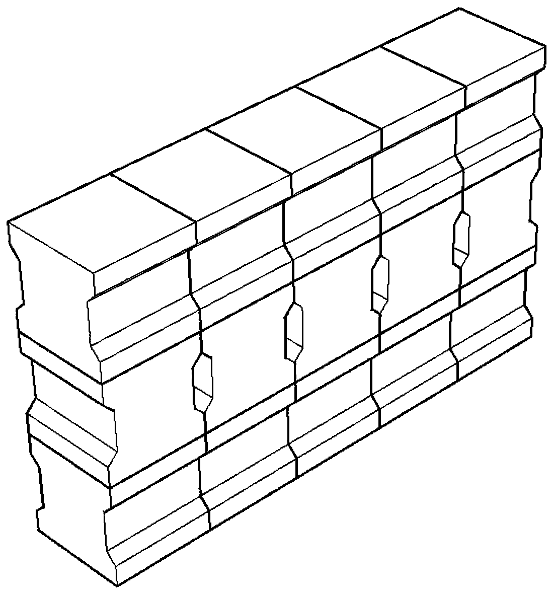 Assembly type permeable breakwater