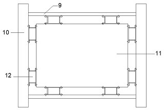 Bending and shearing mixed type square steel tube damper and manufacturing method