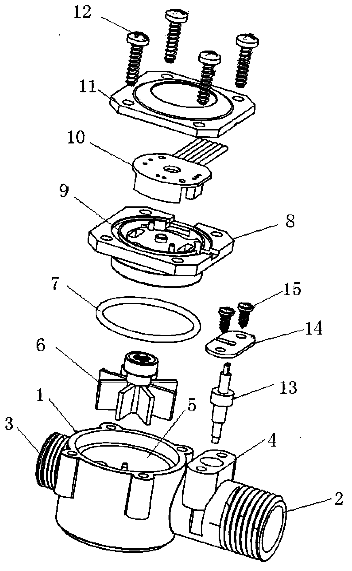 Water flow sensor