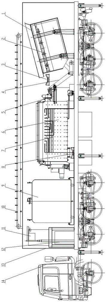 Vehicle-mounted integrated soil washing and restoring device