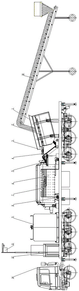 Vehicle-mounted integrated soil washing and restoring device