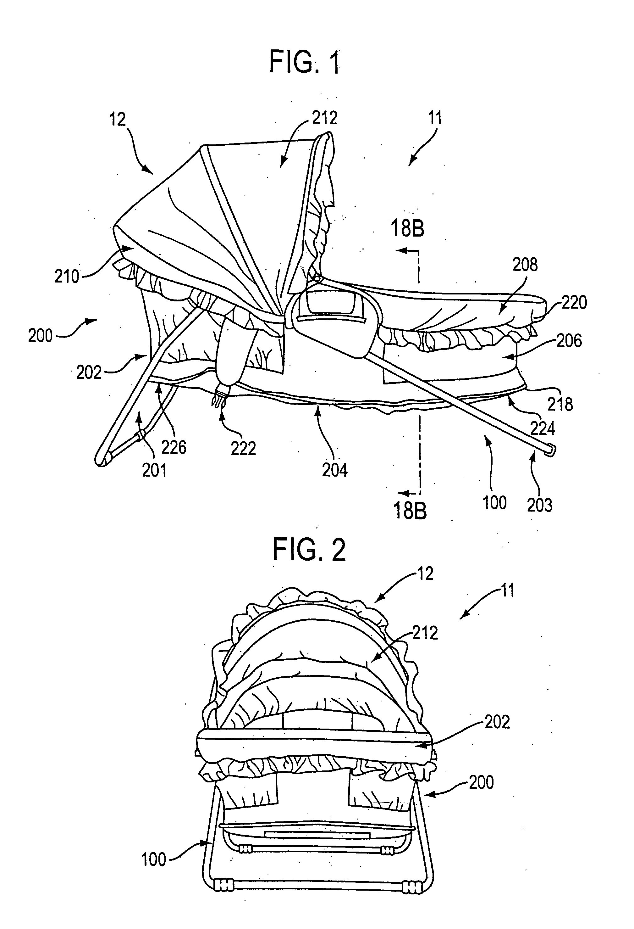 Collapsible bassinet/infant seat with canopy