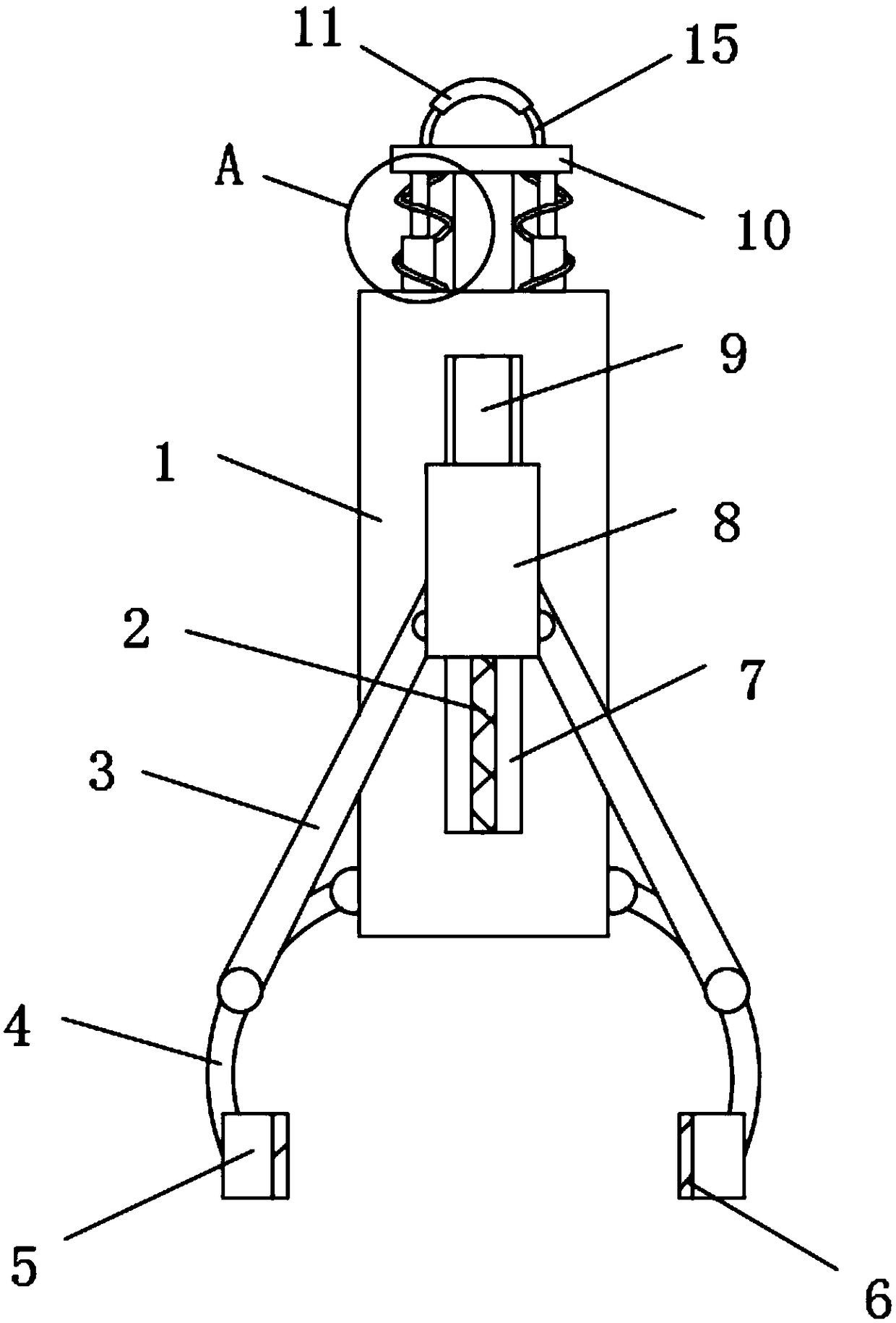 Nut clamping and picking device