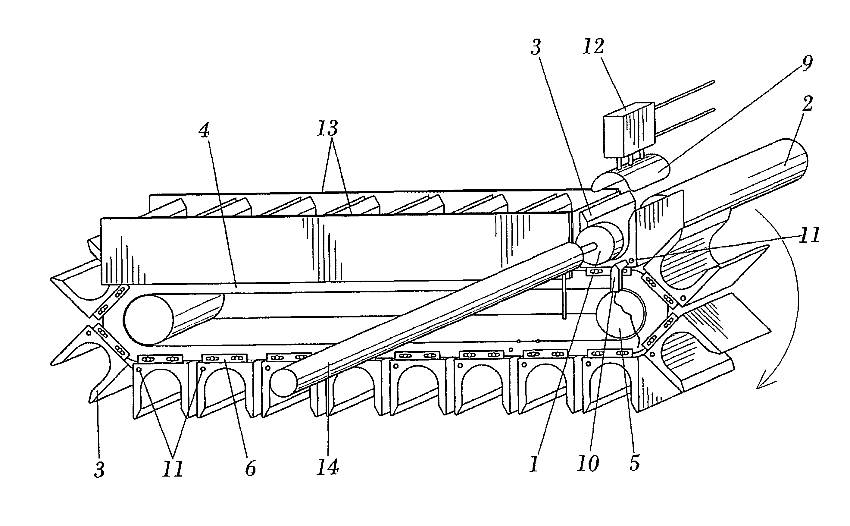 Feeder for meat pieces made of entire muscles for a piston stuffing machine