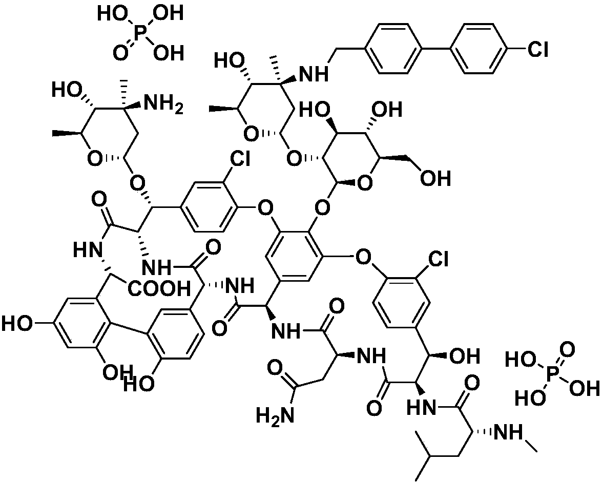 Method for preparing oritavancin by means of carboxyl protecting