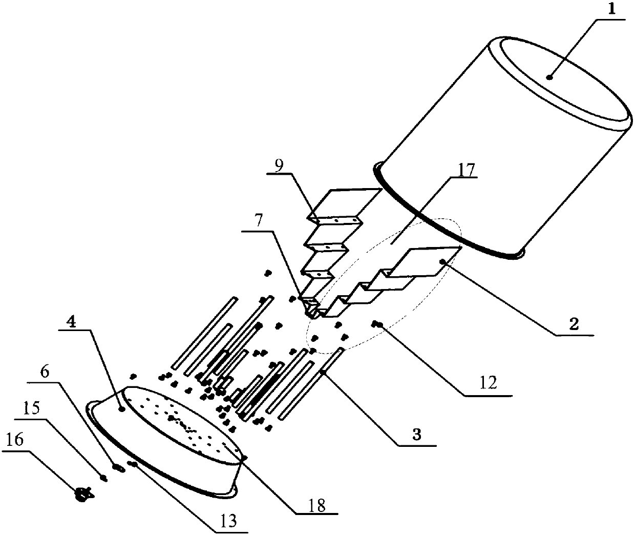 Omni-directional vertical polarization broadband VHF waveband antenna used for ground communication station installation