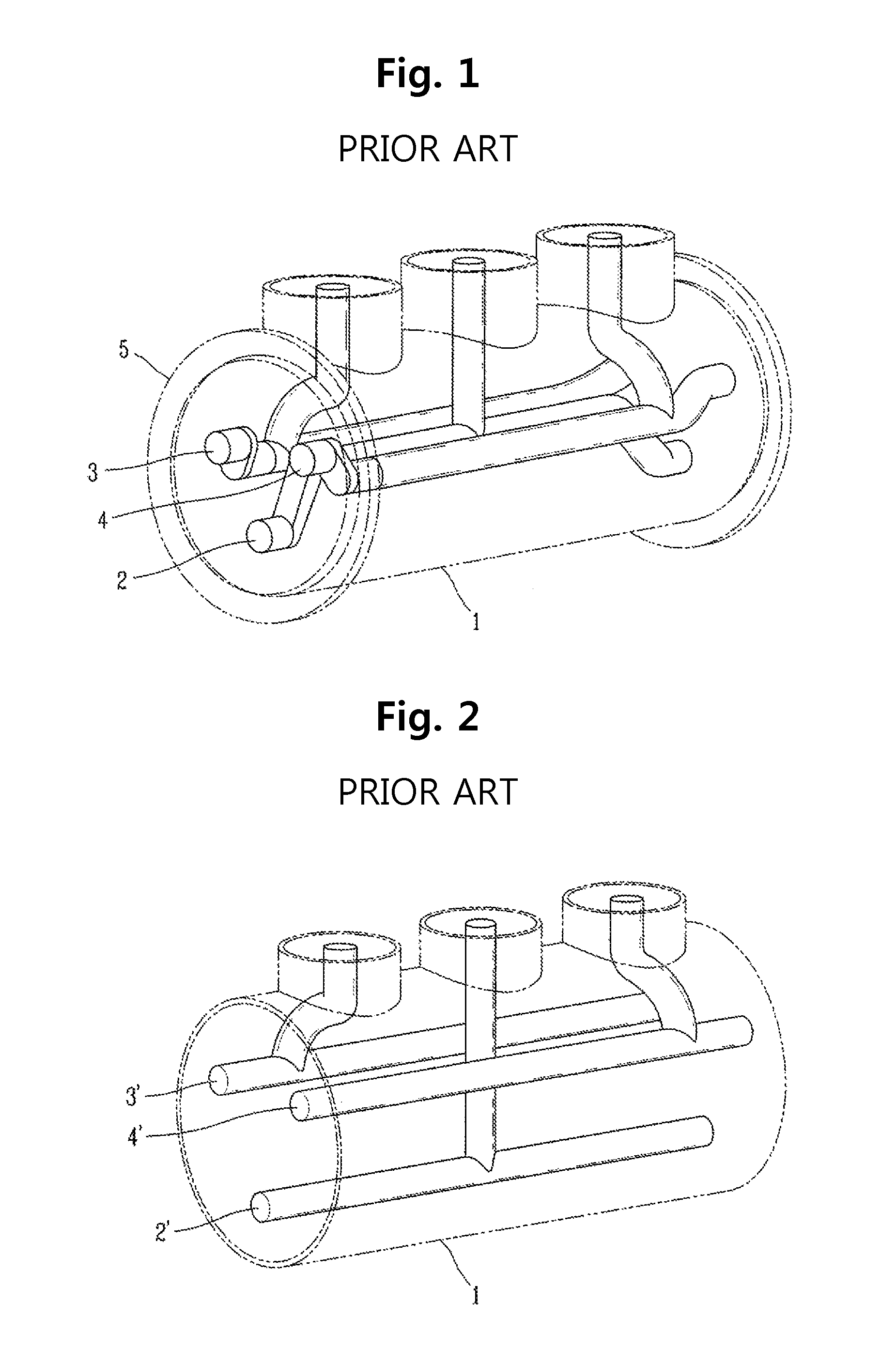 Structure of three-phase integrated bus in gas insulated switchgear