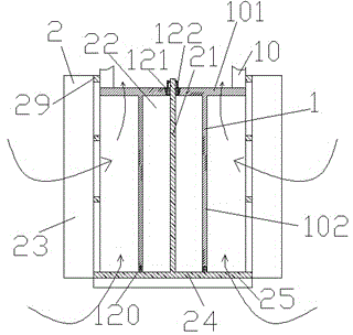 Liquid supply unit with galvanically coated central shaft and liquid storage tank