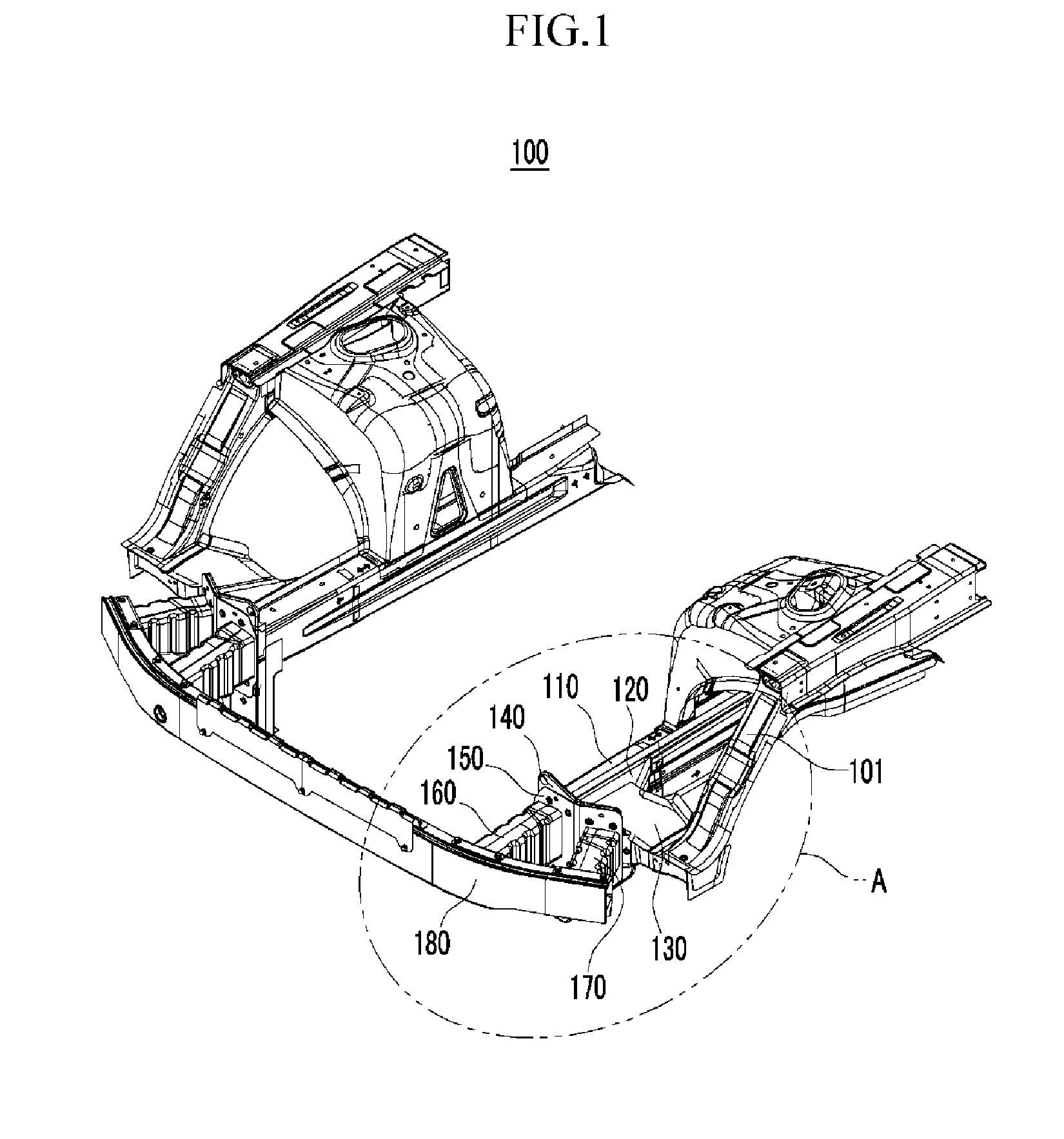 Bumper assembly for vehicle