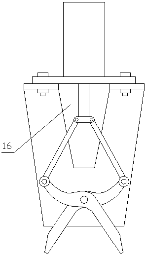 Conveying belt type long strip-shaped food shearing mechanical device